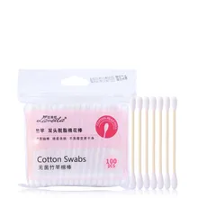 100 шт. высокое качество одноразовые хлопок бар йод бар Мода хлопок бутон ушной бар контейнер кисть Базовая Косметика Инструмент