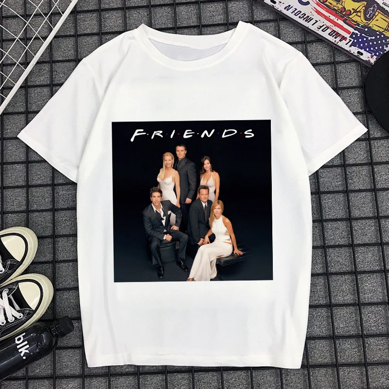 4112 Новинка, модная женская одежда Kawaii, футболка для друзей, Camiseta Mujer, Повседневная Уличная одежда Harajuku, тренировочный костюм, винтажная женская рубашка - Цвет: 4112