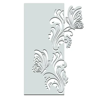

YaMinSanNiO Butterfly Flower Edge Metal Cutting Dies for DIY Scrapbooking Album Card Making Embossing Stencil Diecuts Decoration