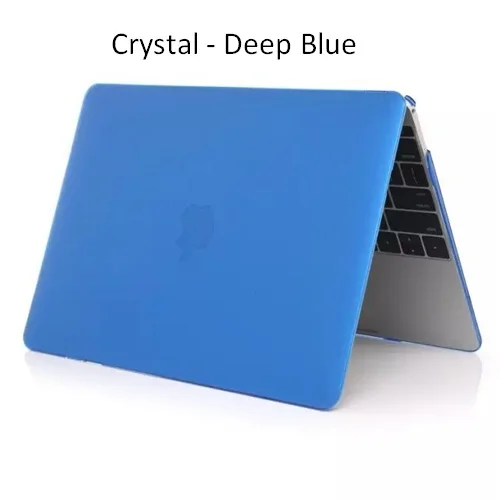 Чехол для ноутбука Apple Macbook Air Pro Retina11 12 13 15 матовая жесткая пластиковая кожа Защитный чехол для Mac Book Pro 13 15 - Цвет: crystal blue