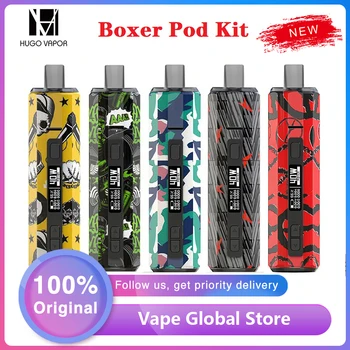 

Original Hugo Vapor Boxer AIO Pod Kit with 1500mAh Battery & 40W Output & 3.5ml Pod For MTL /DL Vaping E-cig Vape Kit VS Drag X