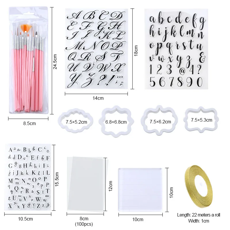 Lot De 72 Lettres De L'alphabet - Pour Biscuits, Fondants