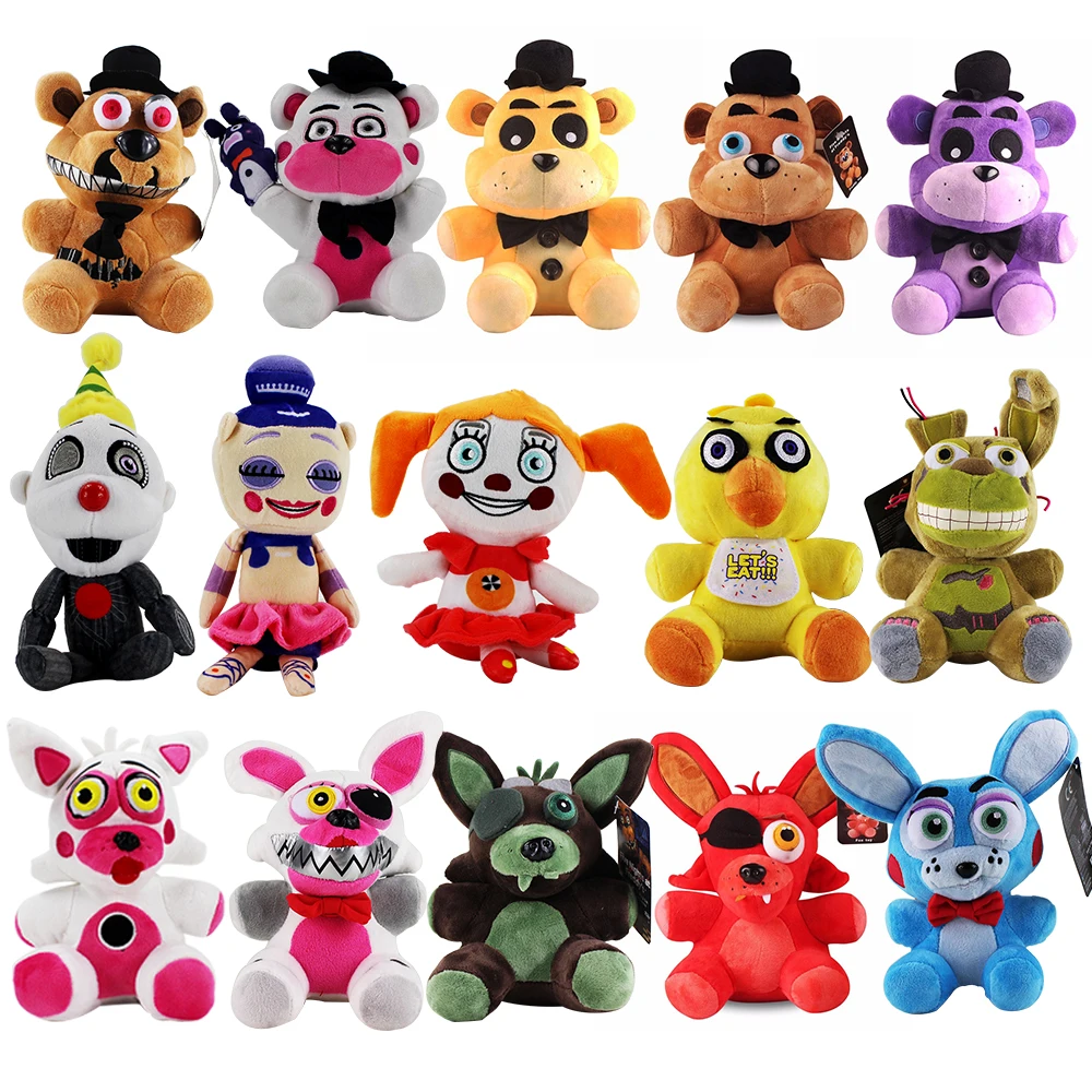 21 стиль 20 см FNAF Five Nights At Freddy's Frazbear сумки Чика Фокси Бонни кролик животные
