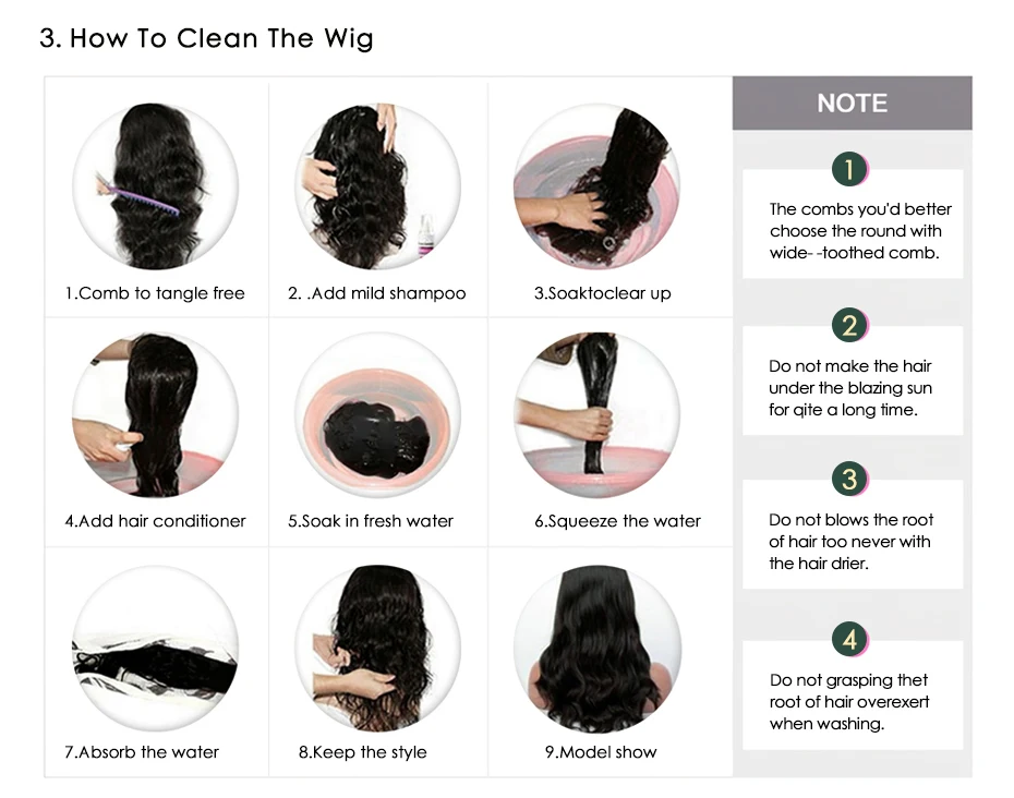 Aircabin Indian Full Lace Human Hair Wigs Body Wave Pre-Plucked 130% Density Remy Hair Wigs With Baby Hair Bleached Knots