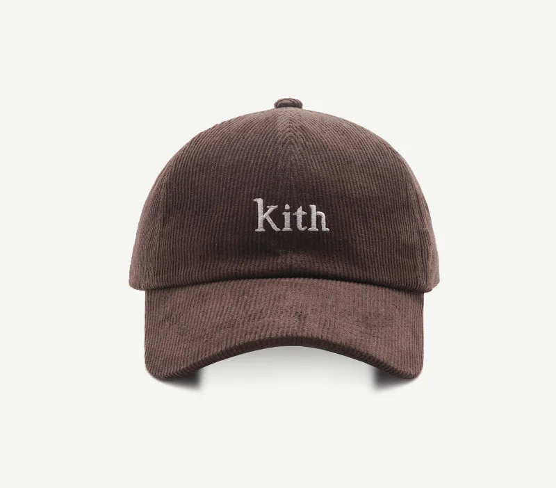 KITH Corduroy Baseball Cap Men Women 