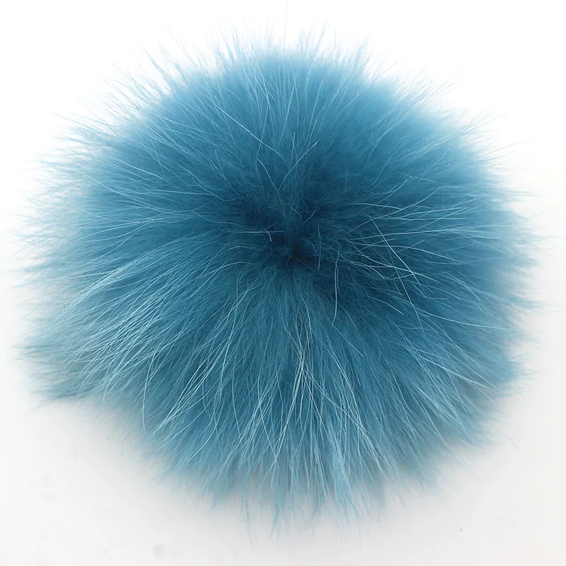 peacock blue 5 шт./лот DIY большой 15 см помпон из меха енота и лисы помпоны меховые шарики для вязаной шапки шапка с натуральным мехом помпоны Прямая поставка - Цвет: peacock blue