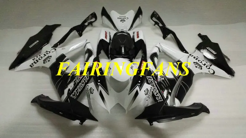 Высококачественный комплект обтекателей для GSXR600 750 K8 08 09 GSXR 600 GSXR750 2008 2009 белый