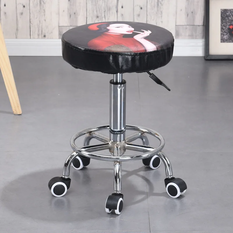 

Create Product Hebei Manufacturers Direct Selling da gong deng Spinning Lift Cool Metal-Style Simple Hair Dressing Barber Chair