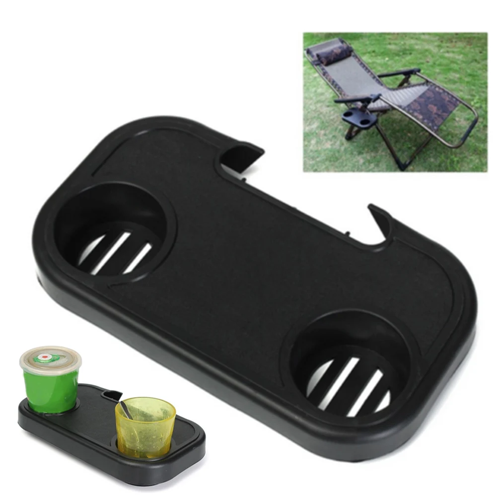 Portable Folding Chair Side Tray Casual for Drink Camping Picnic Outdoor Beach Garden xqmg folding chair