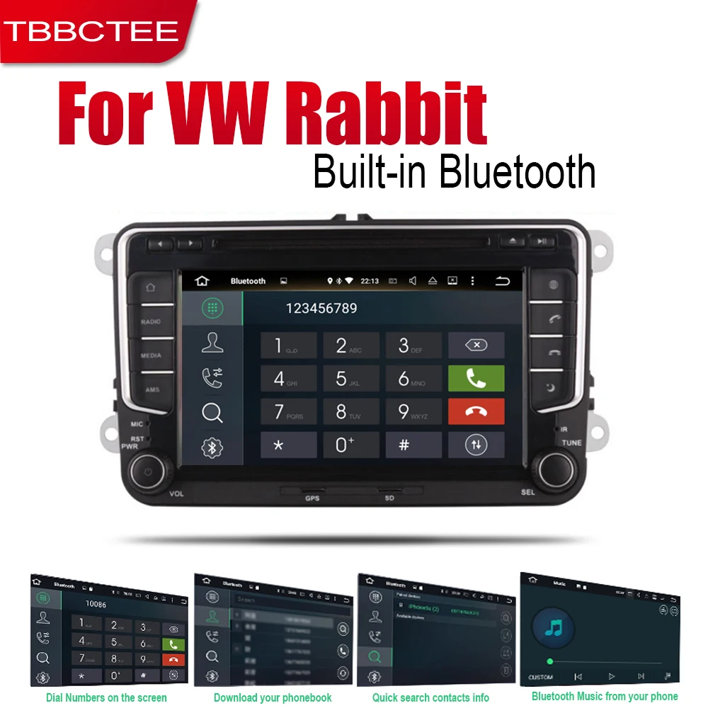 Android автомобильный DVD gps Navi для Volkswagen VW Rabbit 2007 2008 2009 плеер навигация WiFi Bluetooth Mulitmedia система аудио