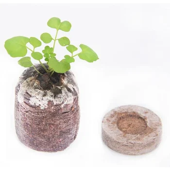 

48PCS Grow Seedlings Mud Seedling Soil Block Seed Starting Pellets Compress Nutritive Soil Blocks Seeds Starter Pallet for Garde
