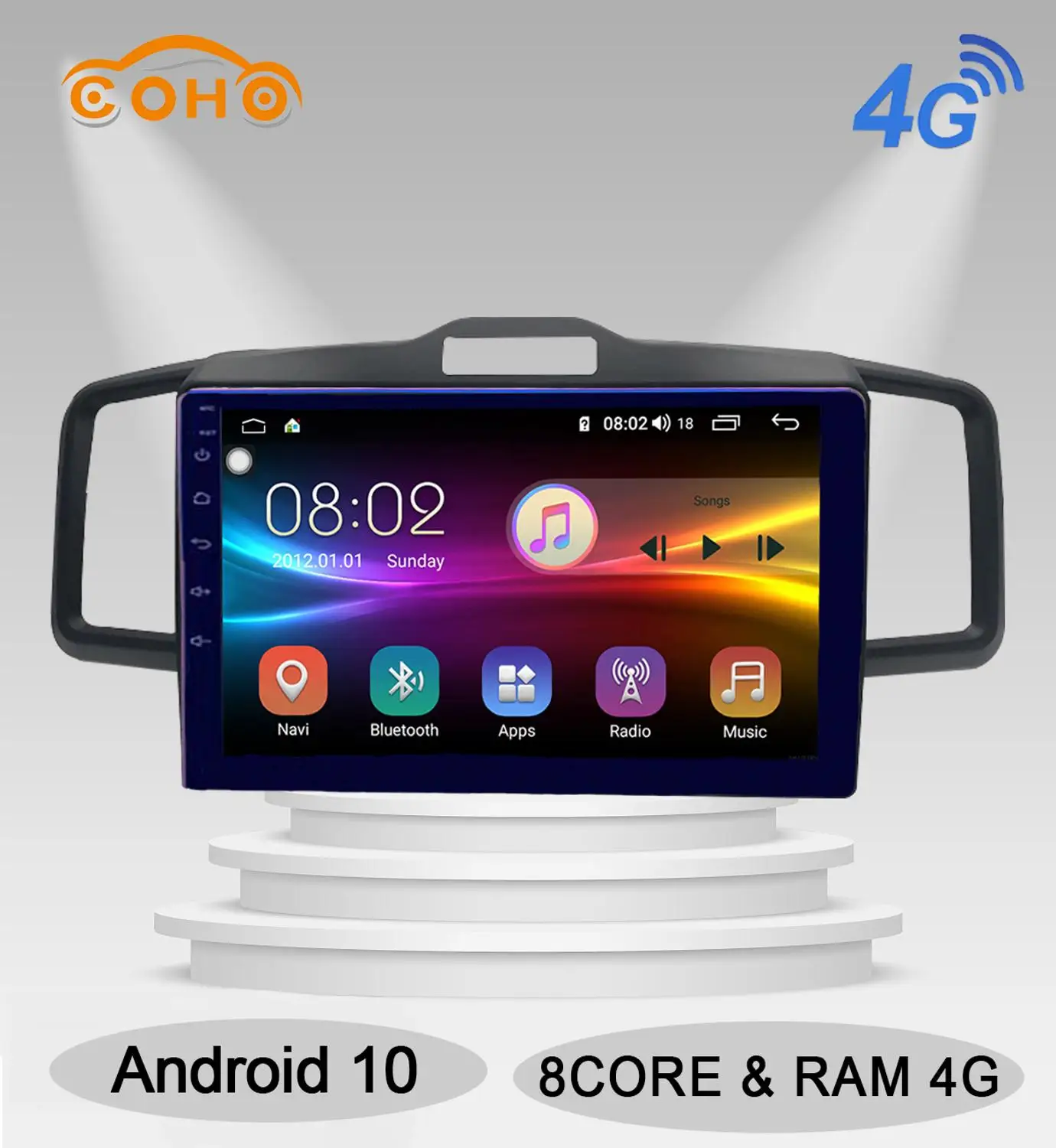 Freed Android 10.0 Octa Core 4+64G Stereo Radio Car Multimedia Player For Honda Freed 2008-2015