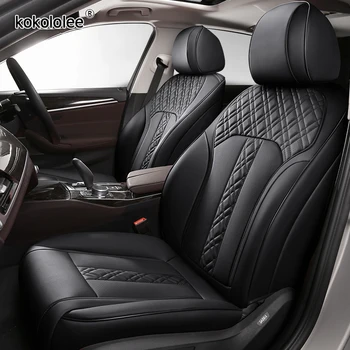 

kokololee Custom Leather car seat covers set For Dodge Caliber Avenger Journey challenger Automobiles Seat Covers car seats