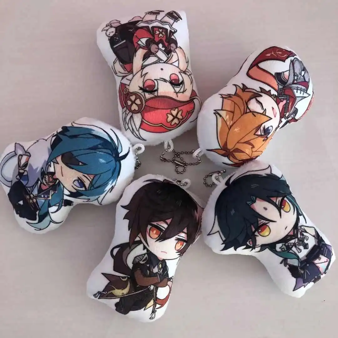 Genshin Impact Doll Tartaglia Xiao Kaeya Cosplay Doll Toy Plush Dolls Children Christmas Pendant Accessories Gift