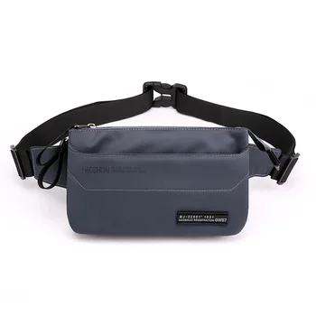 

Big Fanny Pack Men Waist Belt Bag Lightweight Nylon Waist Pack Male Chest Bag Phone Pouch Banana Hip Bag Casual Outdoor Sports