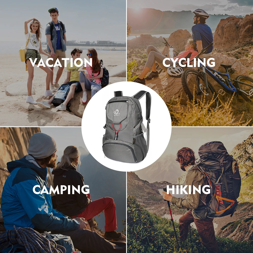 Водонепроницаемый легкий рюкзак для путешествий и альпинизма, спортивная сумка для женщин и мужчин, повседневные походные сумки