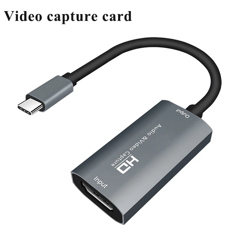 Карта видеозахвата HDMI на Type C OBS игровая для живой записи 4K учебная медицинская