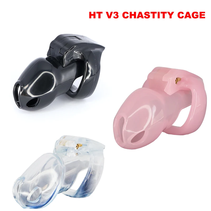 Устройство верности HT V3 Nub мужское с 4 кольцами клетка для пениса из смолы Пояс