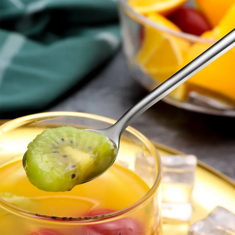 Кофейная ложка из нержавеющей стали набор посуды чайная Десертные Ложки для