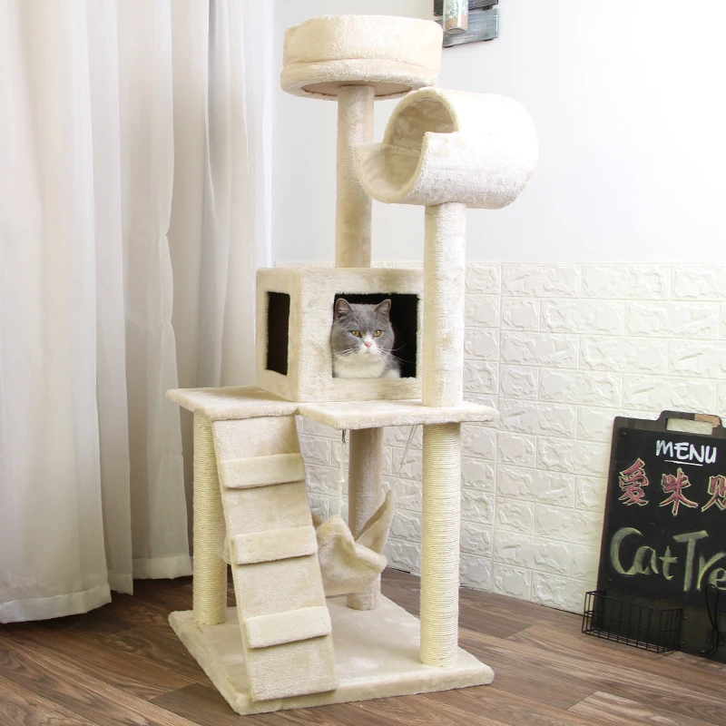 Cat Climbing Cat Tree Cat Litter Cat Shelf Tree Hole Claws Cat Scratching Column Hammock Ball Jumping Platform Cat Supplies