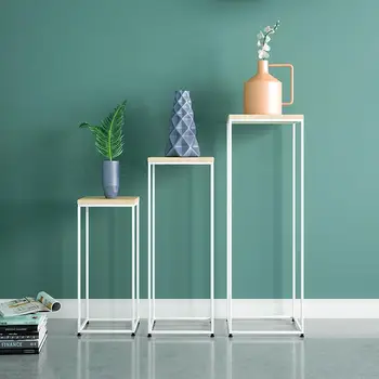 

Nordic Style Sofa Shelf Living Room Creative Table Corner Small Coffee Table Flower Table Modern Minimalist Side Table
