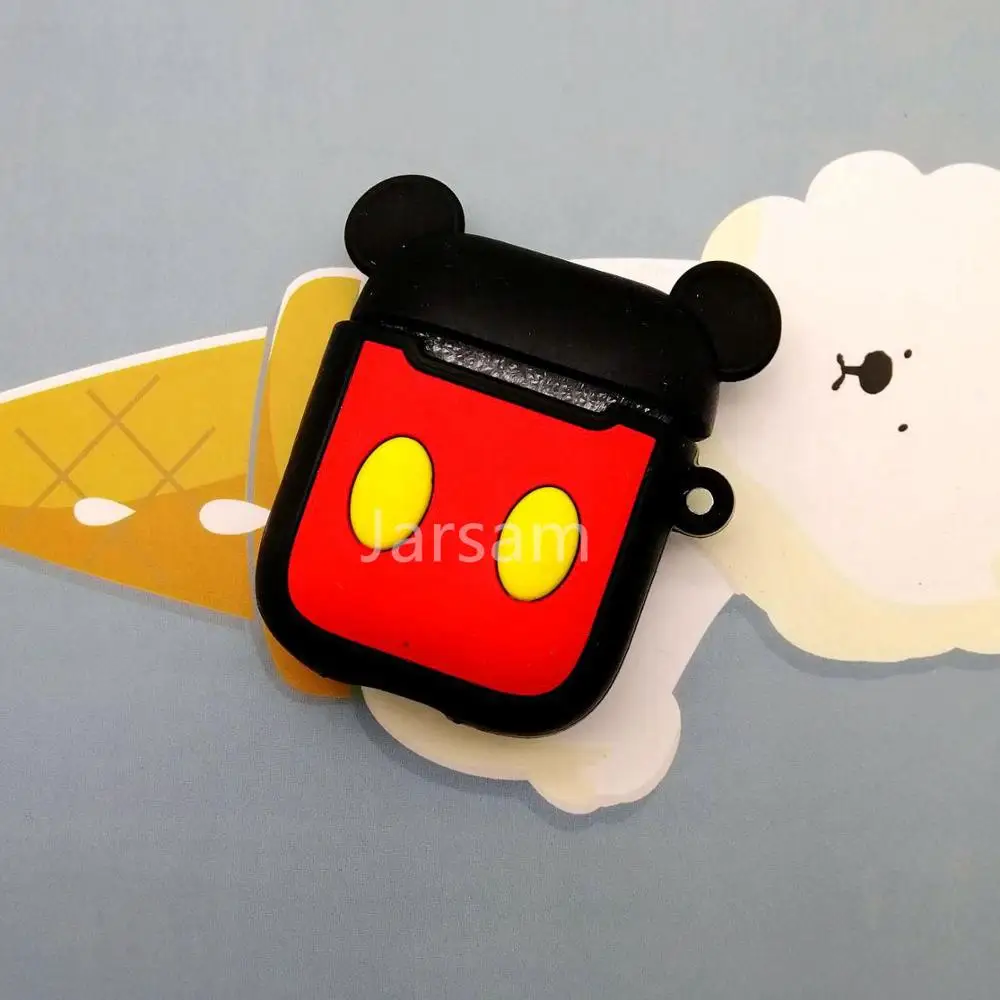 Беспроводной Bluetooth чехол с героями мультфильмов для Apple AirPods, силиконовый чехол для зарядки наушников s для Airpods 2, защитный чехол - Цвет: Mickay