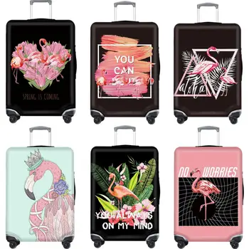 

Cartoon Flamingo Luggage Case Protective Cover Cute Animal Waterproof Elastic Suitcase Cover Apply 18-32Inch Travel Accessories