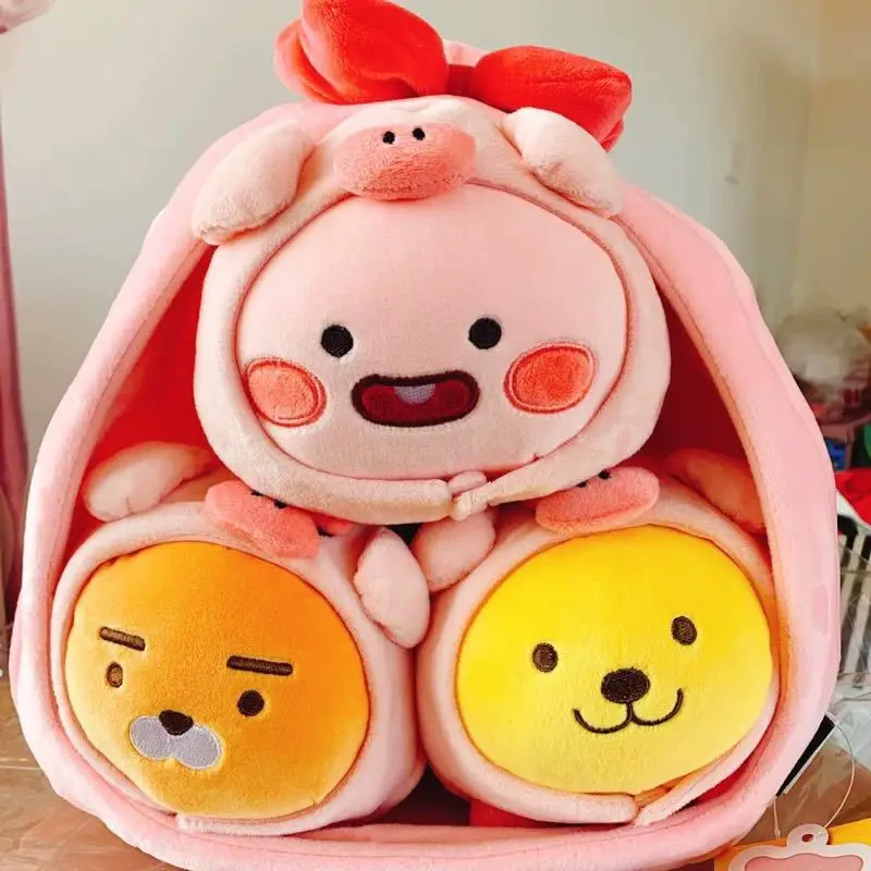 

2019kakao friends Limited Edition-Soft Pink a Litter Pigskin Fart Peach Lion Rabbit Doll Crane Machines