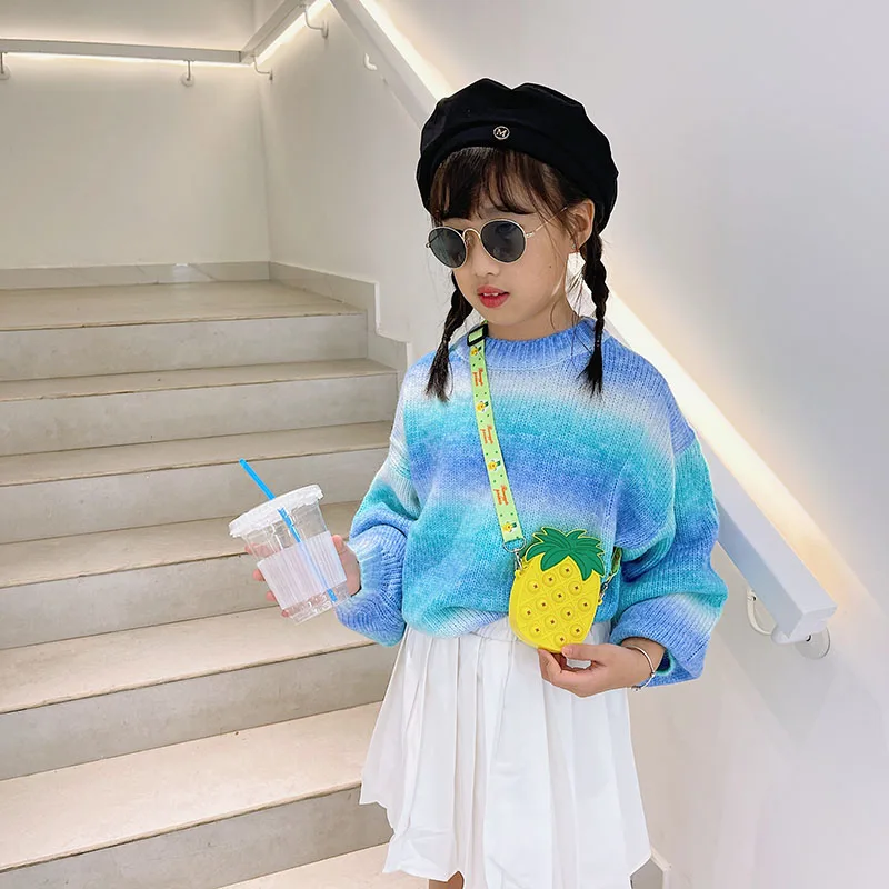 Fashion Poppet Push Bubbles Toy Rainbow Unicorn Kawaii Coin Purse Children Wallet Ladies Bag Silica Gel Simple Dimple Fidget Toy