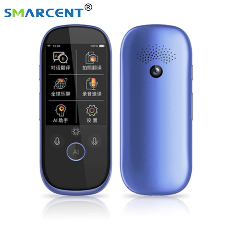Smarcent K1 Pro Photo AI Smart Voice Translator 77 язык в режиме реального времени лицом к лицу wifi 2,4 ''TFT 12MP Многофункциональный перевод