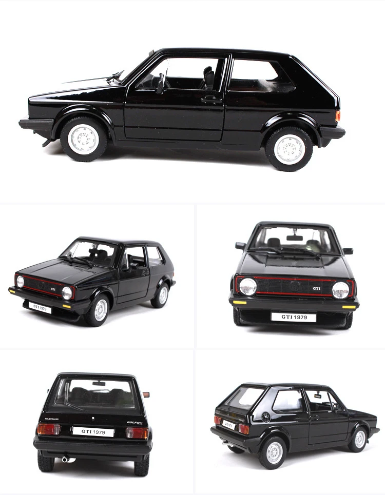 1:24 модифицированный автомобиль гольф MK1 1979 GTI игрушечный автомобиль из сплава детские игрушки модель автомобиля машина новая детская