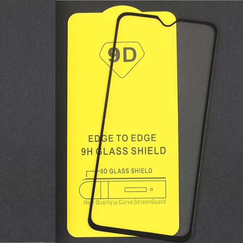 50Pcs\Lot 9D Protective Glass For Samsung Galaxy 