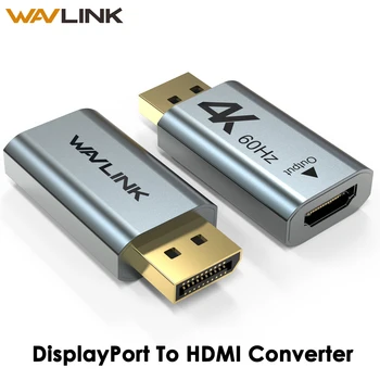 

Mini DisplayPort To HDMI Converter 4K 60HZ DP To HDMI Aadpter 1080P Support audio/video DisplayPort 1.2 For PC Laptop Wavlink