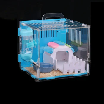 

Hamster House Acrylic Transparent Oversized Villa Guinea Pig Double Nest Pet Accessories