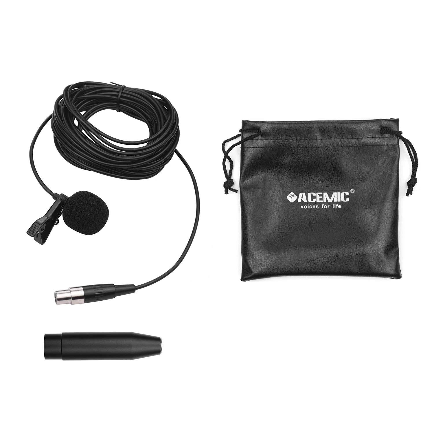 Конденсаторный петличный микрофон ACEMIC XM1 всенаправленный 3 контактный разъем XLR с