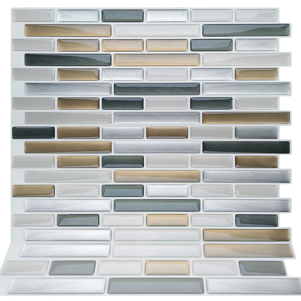 Самоклеящаяся мозаичная плитка из коричневого мрамора fancytile кухонная ванная