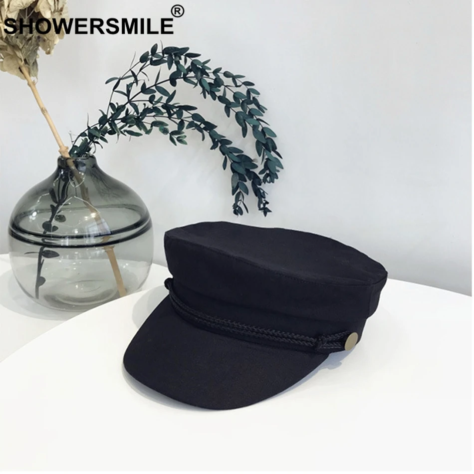 SHOWERSMILE хлопковые кепки газетчика для женщин бежевые плоские мужские