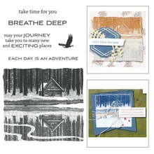 

HOUSES FOREST Stamps and Dies Christmas New Stamps and Dies 2021 Stencils for Decor Metal Die Cutters for Scrapbooking Stamping