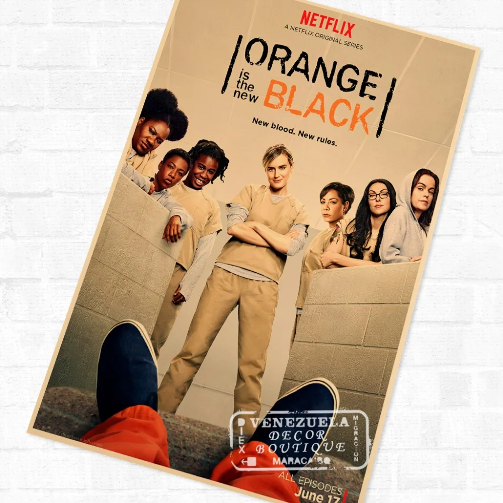 Orange is the New Black US TV Show Vintage Retro плакат декоративный DIY настенная живопись на холсте