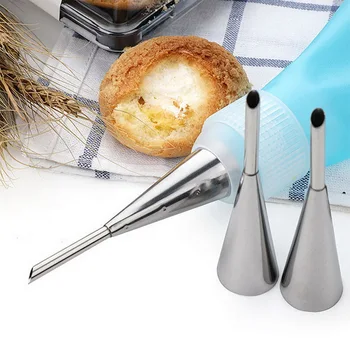 

Stainless Steel Icing Piping Nozzle Cream Beak Pastry Puff Cream Injector Cake Nozzle Baking Tool Cake Decorating Tools