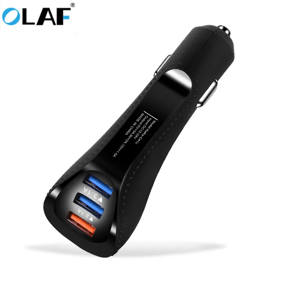3.1 A Quick Charge 3.0 USB Car Charger For iPhone Xiaomi Sumsung Huawei Mobile Phone Adapter Carregador | Мобильные телефоны и