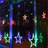 Star Curtain Garland on The Window String Lights Fairy Lights Wedding New Year Christmas Decorations for Home Bedroom Window ► Photo 3/6