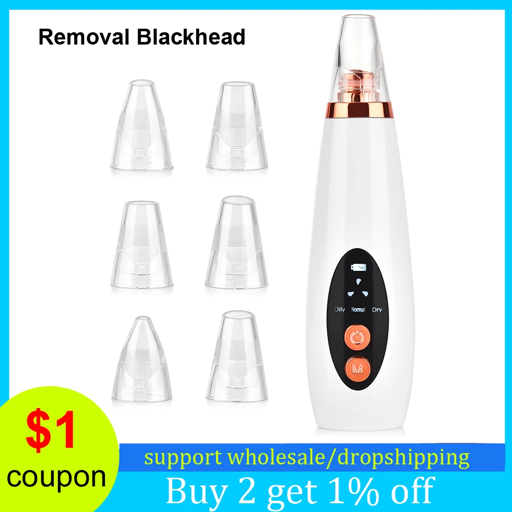 

Facial Blackhead Remover Vacuum Electronic Pore Cleaner Nose Face Deep Cleansing Tool Skin Care Machine Birthday Gift Dropship