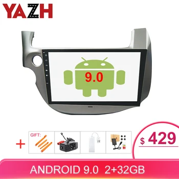 

YAZH Android Car Stereo For Honda Fit /Jazz 2008 2009 2010 2011 2012 2013 autoradio 1080*600 2GB 32GB IPS HD display head unit