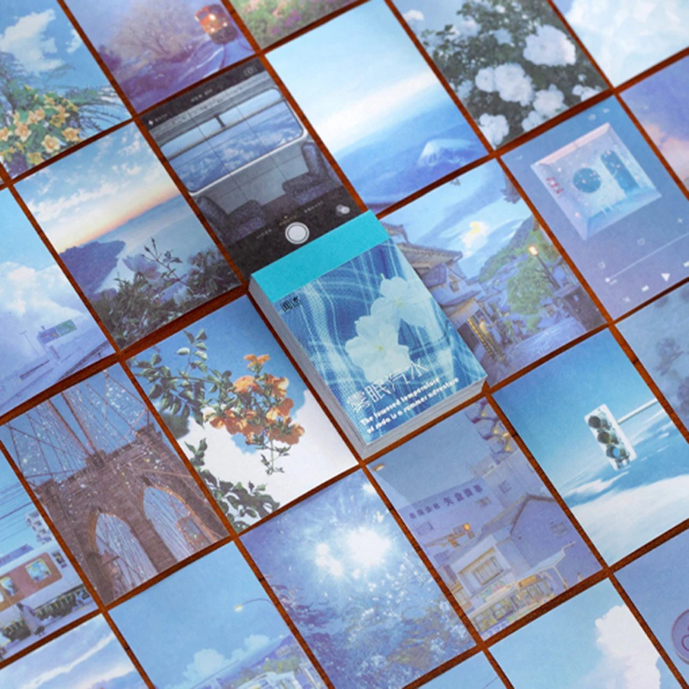 

50 Pcs/set Decorative Washi Sticker Set DIY Scrapbooking Album Diary Label Travel Photo Adhesives Stickers