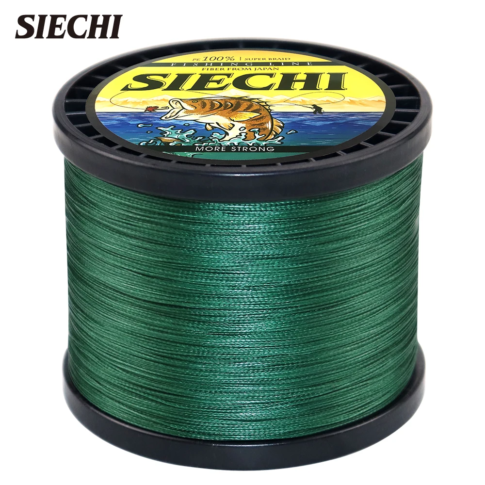 Многоцветная рыболовная леска SIECHI 4 нити PE 300 м 500 1000 12 15 20 30 38 43 52 65 83LB гладкая