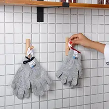 Guantes anticorte para jardinería, Manoplas de seguridad para trabajo, color gris y negro, HPPE EN388, Nivel 5