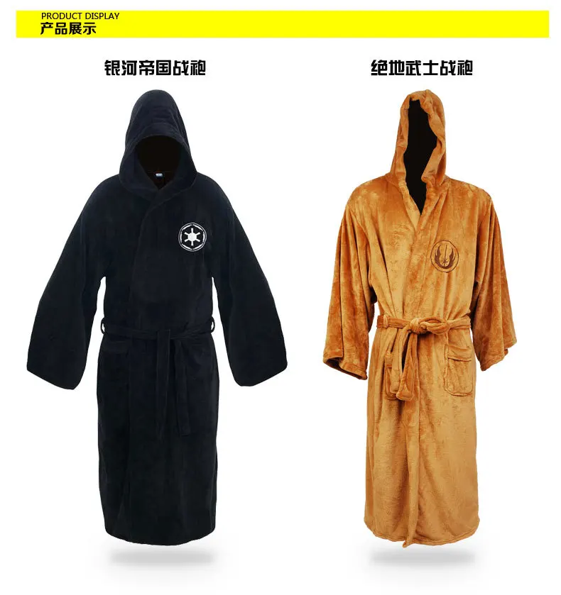 Star Wars Luke Skywalker bathrobe coral velvet robe cosplay Costumes Jedi Knights Kigurumi Galaxy Empire robes bathrobe pajamas