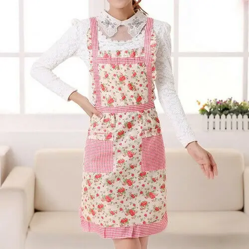 NEW Hot Women Men Cooking Chef Kitchen Home Restaurant Bib Aprons Dress With Pocket Gift