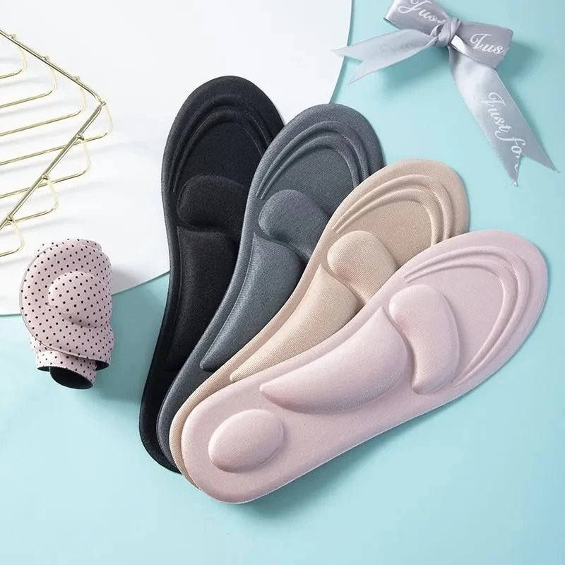 2pcs Sponge Insoles Men Women Pain Relief Soft 4D Memory Foam Orthopedic Insoles Shoes Flat Feet Arch Support Insole Sport Pads